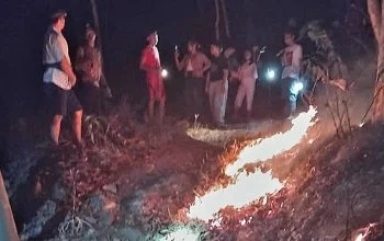 Kebakaran Lahan di Kaliputih Kabupaten Semarang