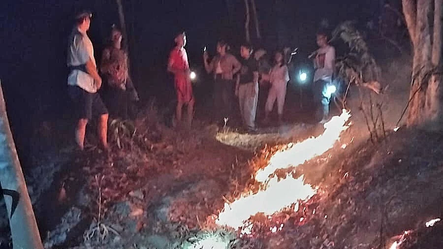 Kebakaran Lahan di Kaliputih Kabupaten Semarang