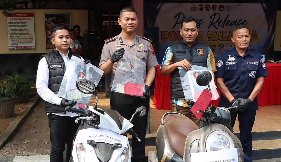 Polres Salatiga Tangkap Pelaku Curanmor
