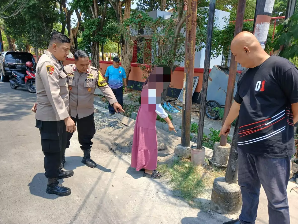 Polisi cek lokasi kejadian perkara dugaan penganiayaan anak