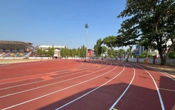 Lintasan Atletik Tri Lomba Juang Semarang Dibuka Lagi, Lapangan Tenis Masih Direnov