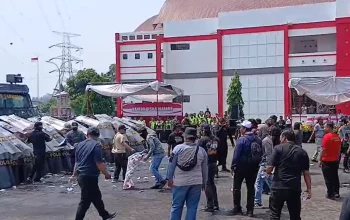 Potret Simulasi Kerusuhan Massa Pilkades Serentak Digelar Polres Semarang