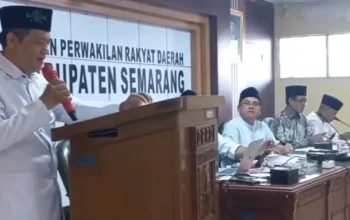Audiensi jajaran Pengurus PCNU Kabupaten Semarang bersama dengan Wakil Rakyat Kabupaten Semarang, di gedung Dewan Perwakilan Rakyat Daerah (DPRD) Kabupaten Semarang, Jumat, 16 Oktober 2026. (Bowo Pribadi/beritajateng.tv)