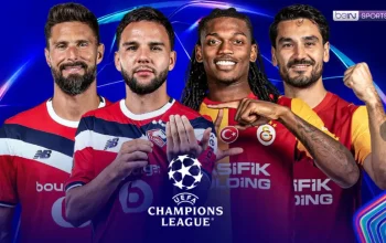 Berikut informasi hasil live skor dan klasemen Lille Vs Galatasaray, dalam jadwal Liga Champions UEFA 2026/2027 babak perebutan 16 besar. (Foto: Dok. Vidio.com)