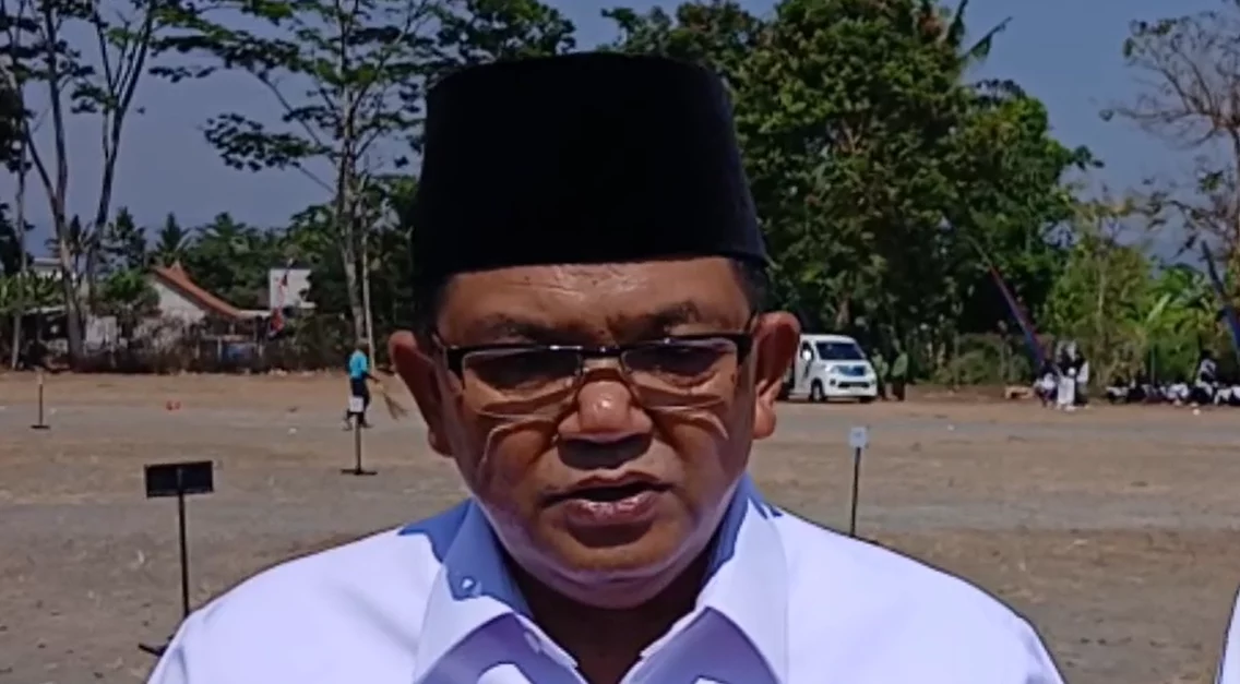 Bupati Semarang, Ngesti Nugraha katakan, usai menghadiri Upacara Hari Santri Nasional (HSN) tingkat Kabupaten Semarang yang gelarannya di area parkir Saloka Theme Park, Tuntang, Kabupaten Semarang, Kamis, 22 Oktober 2026. (Bowo Pribadi/beritajateng.tv)