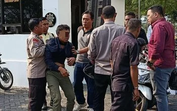 Penangkapan pria berinisal MY di kampus UIN Salatiga, Selasa 6 Oktober 2026. (Foto: Dok. Polres Salatiga)