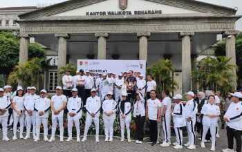 Kirab Obor Porprov Jateng 2026 Tiba di Semarang, 17 Atlet Siap Berlari Menuju Stadion Jatidiri