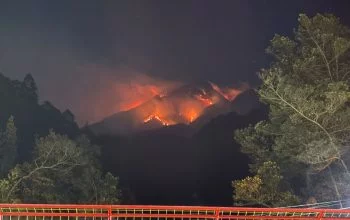 Karhutla Landa Gunung Lawu dan Sumbing, Gubernur Jateng Ahmad Luthfi Kerahkan Water Bombing