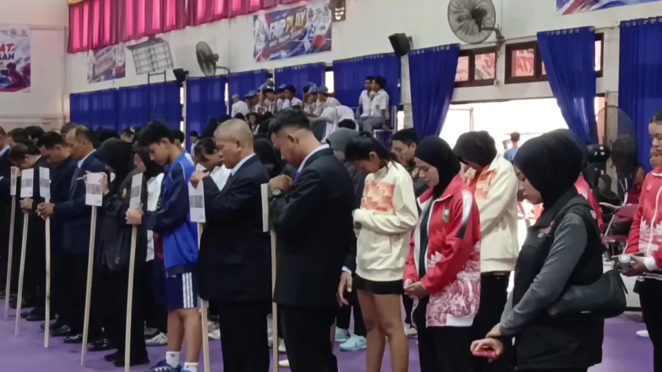 Khidmat Pembukaan Laga Tenis Meja Porprov Jateng 2026, Doakan Almarhumah Atlet Selam Jepara Syabilla Rizkia