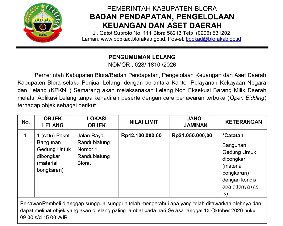 Lelang Blora