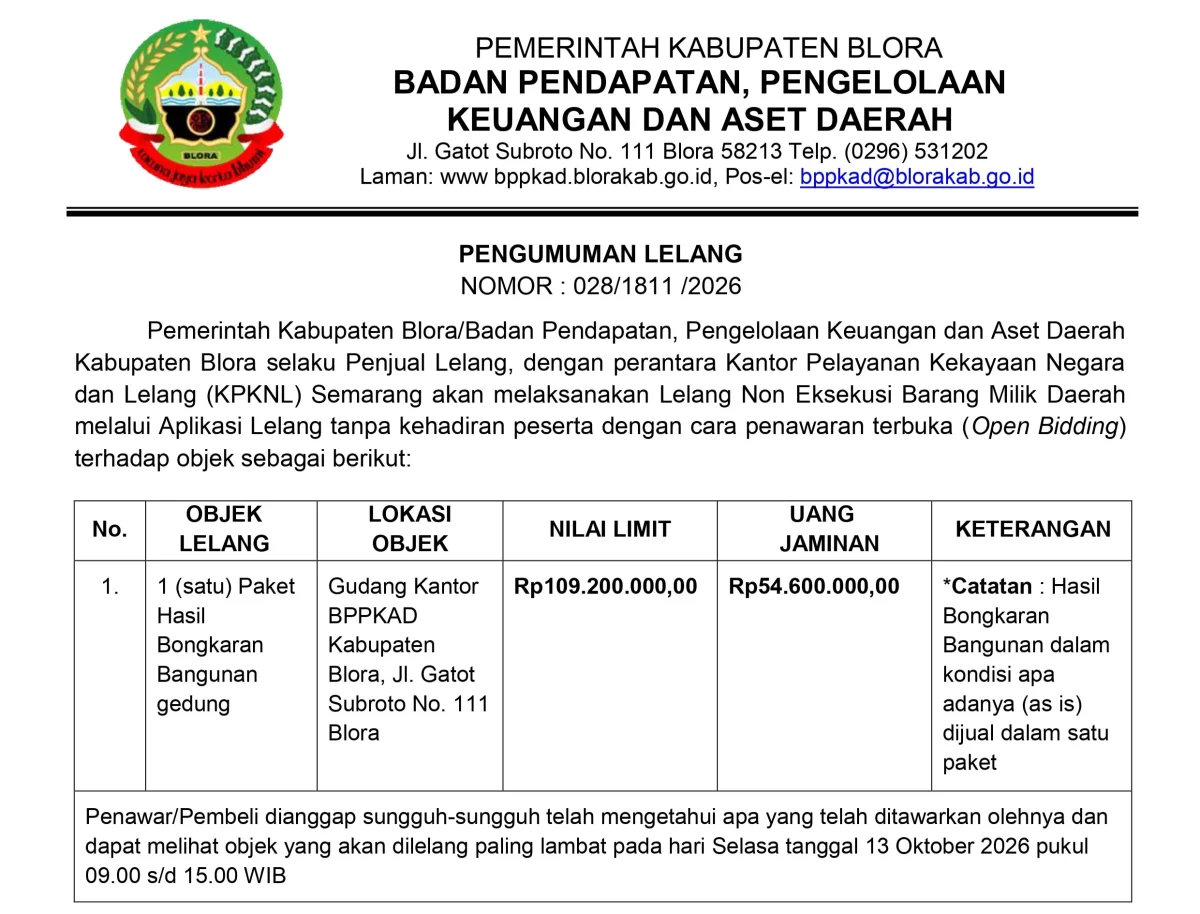 Lelang Blora