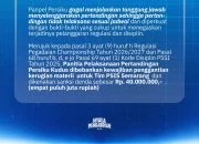 Buntut Gagal Jamu PSIS di Bantul, Persiku Kena Denda Rp40 Juta dan Wajib Ganti Rugi