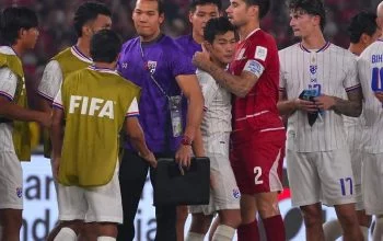 Timnas Thailand usai laga Vs Indonesia pada final FIFA Asean Cup 2026