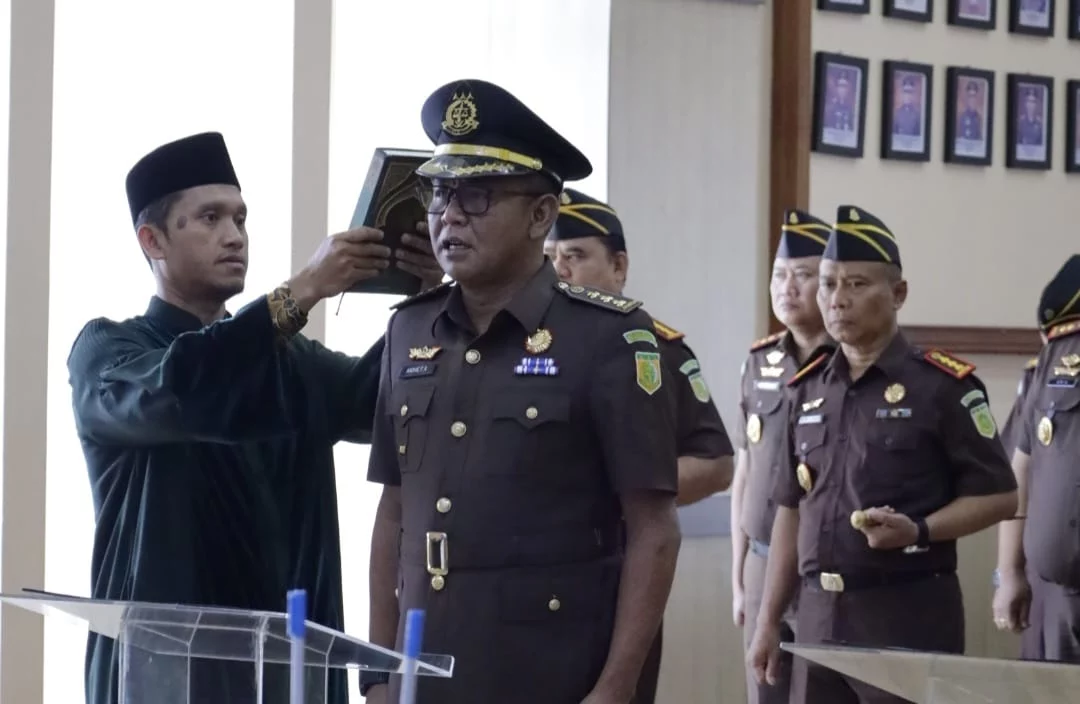 Pelantikan Andhie Fajar Arianto sebagai Asisten Intelijen (Asintel) Kejaksaan Tinggi Jawa Tengah di Kota Semarang, Kamis, 8 Oktober 2026. (Dok. Istimewa)