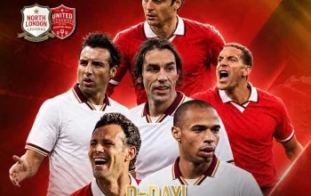 Jadwal dan link live steraming Arsenal Legends Vs MU Legends di Stadion Utama Gelora Bung Karno (GB), Sabtu malam, 10 Oktober, pukul 19.00 WIB. (Foto: Dok. Rans Entertainment)