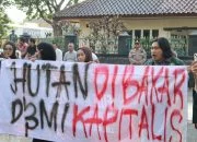 Mahasiswa Unissula Desak Menhut Raja Juli Antoni Dicopot, Karhutla jadi Bencana Nasional