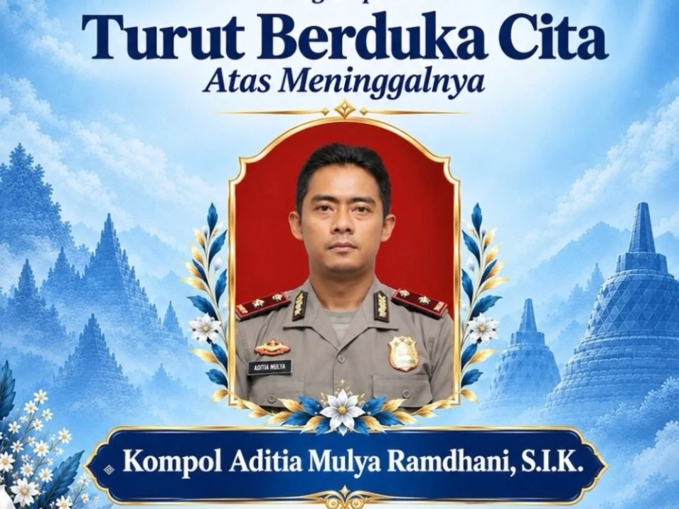 Unggahan bela sungkawa atas meninggalnya Mantan Kepala Satuan Reserse Kriminal (Kasat Reskrim) Polres Wonogiri, Kompol Aditia Mulya Ramdhani di akun Instagram resmi Polda Jawa Tengah, Senin, 26 Oktober 2026. (Foto: Dok. Polda Jateng)