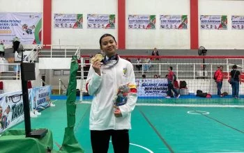 Dela Agustina Ramadani, atlet sepak takraw asal Kabupaten Jepara yang berlaga pada Pekan Olahraga Provinsi (Porprov) Jawa Tengah 2026. (Foto: Dok. Pemprov Jateng)