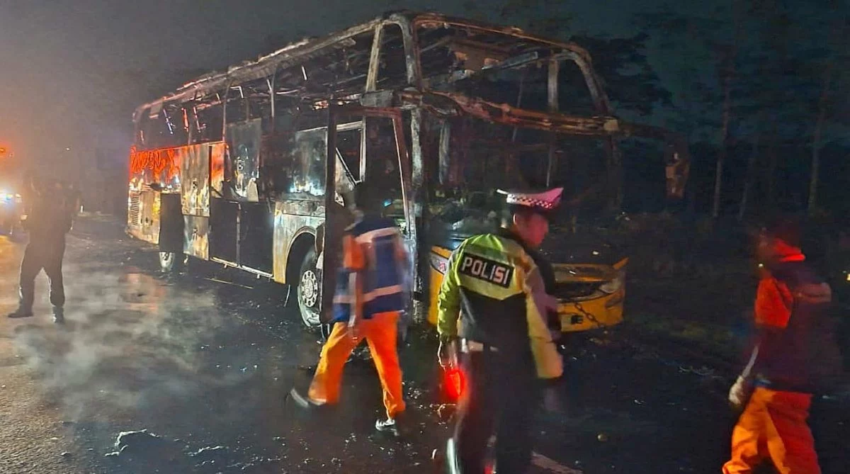 Kronologi Bus Tunggal Dara Terbakar di Tol Semarang-Solo, Begini Kondisi 18 Penumpang dan Kru 